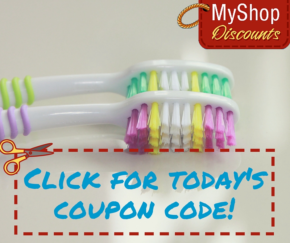 MyShop coupon template toothbrush