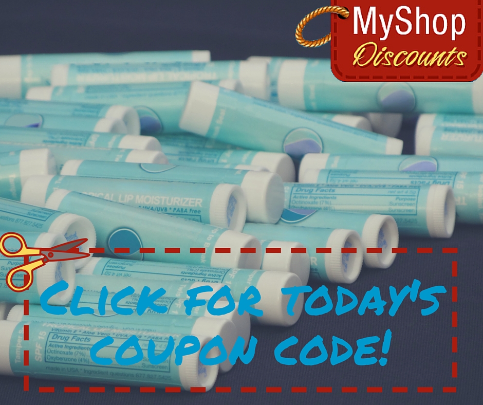 MyShop coupon template lip balm