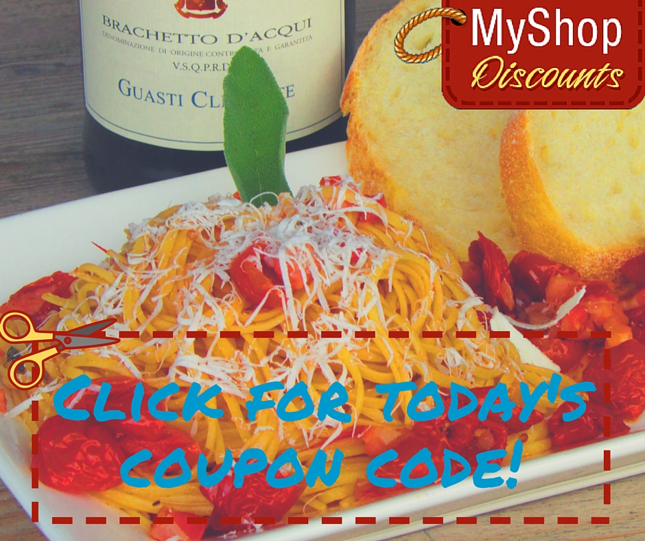 MyShop coupon template pasta